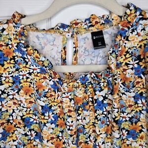 Floral Ruffle Blouse - Multicolor